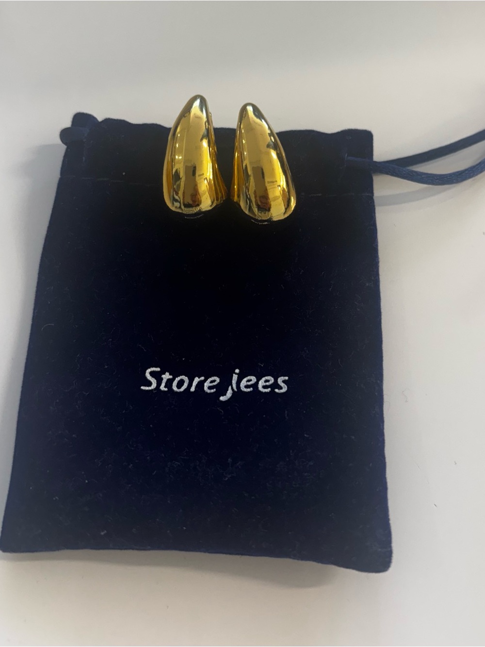 Gold Teardrop Earrings